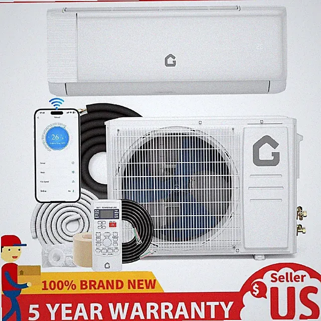 9000 BTU Ductless Mini Split Air Conditioner & Heat Pump AC Inverter 230V ,w/Kit