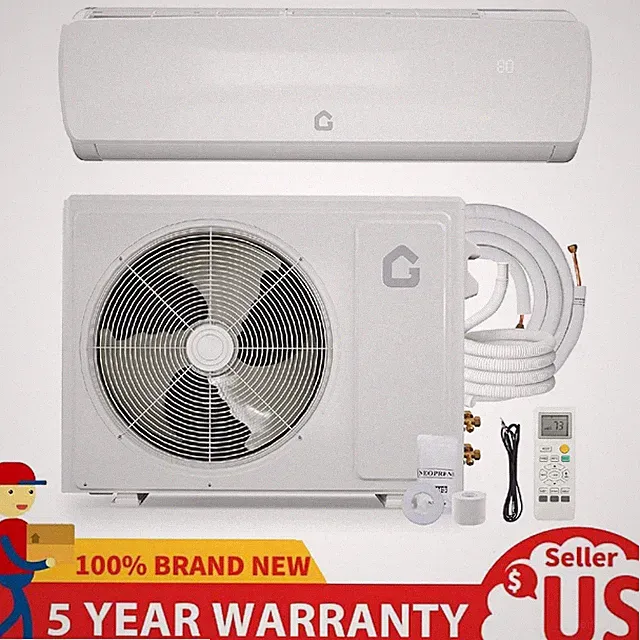9000 BTU Mini Split Air Conditioner Heat Pump Ductless AC 19 SEER2 115V ,w/Kit