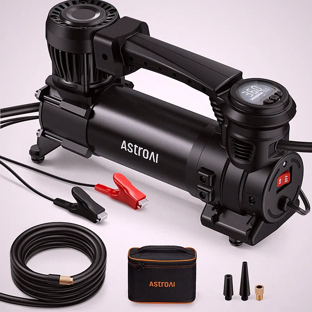 AstroAI T4 Heavy-Duty Air Compressor Truck Tire Inflator with 1.97CFM White
