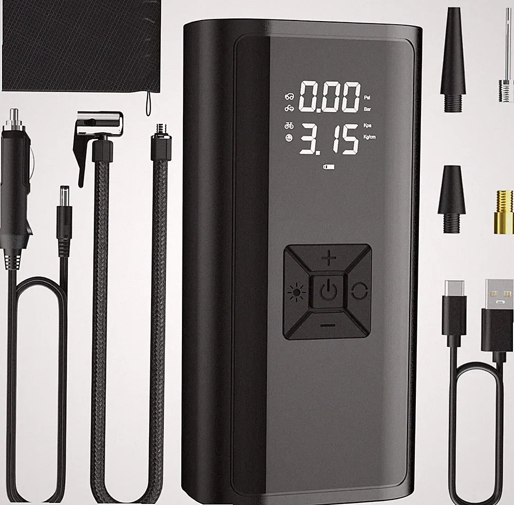 Car Air Compressor Rechargeable Cordless Tire Inflator Portable Air Pump 150 PSI