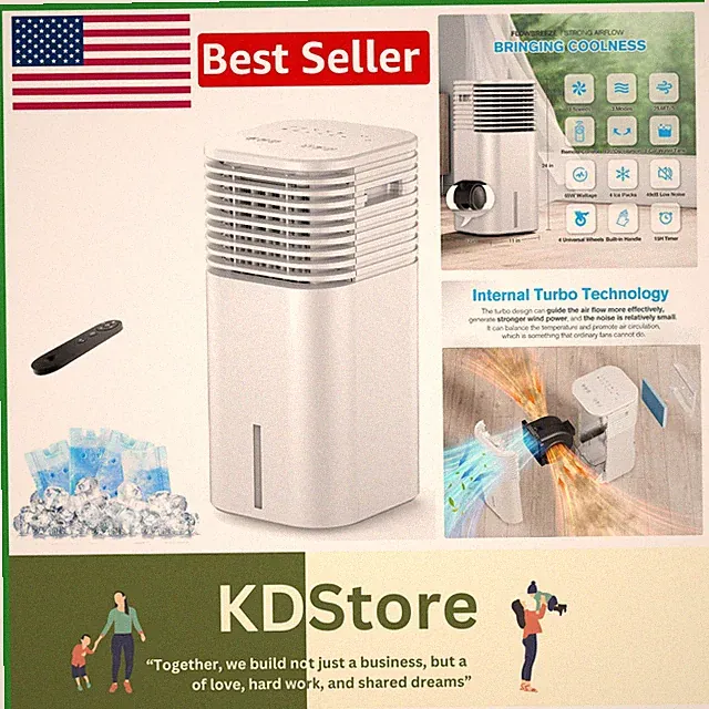 Effortless Cooling: Ultra-Quiet 3-in-1 Windowless AC with 120° Pivot Function