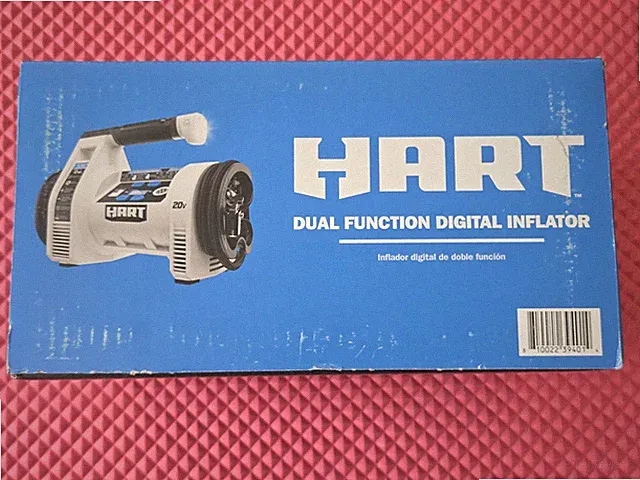 Hart HPIF50 20-Volt Cordless Dual Function Digital Inflator, Tire Pump